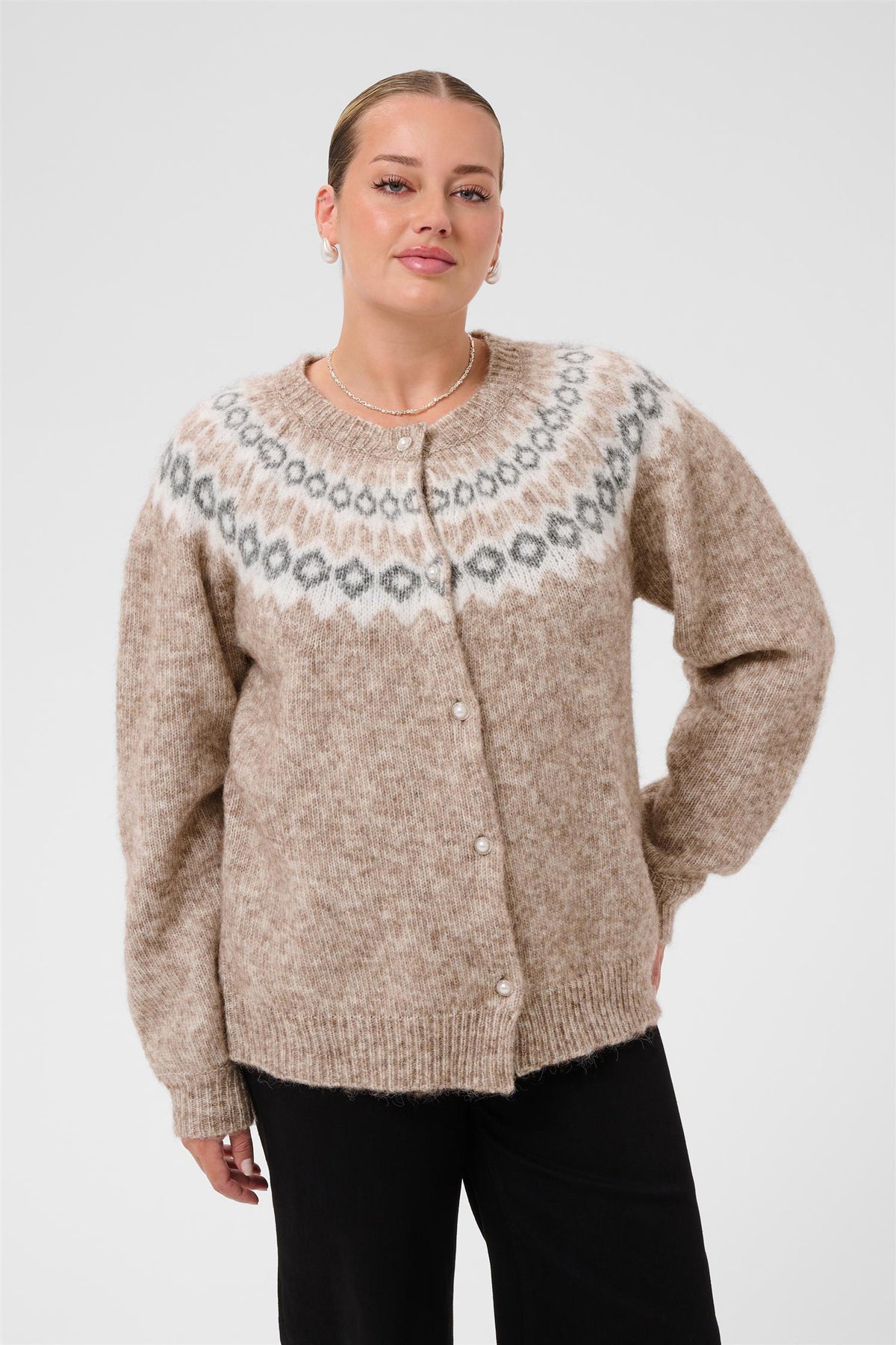 KCbettany Cardigan - Beige Melange