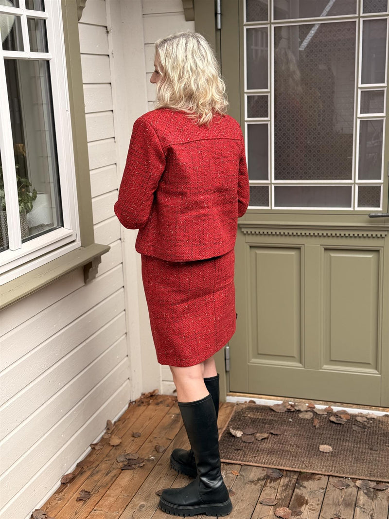 Skirt Tweed Red