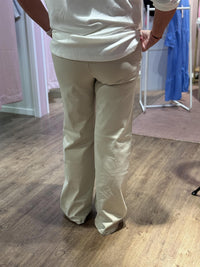 Chino Flare Jeans Twill Sand