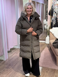 Boblejakke Lang Major Khaki