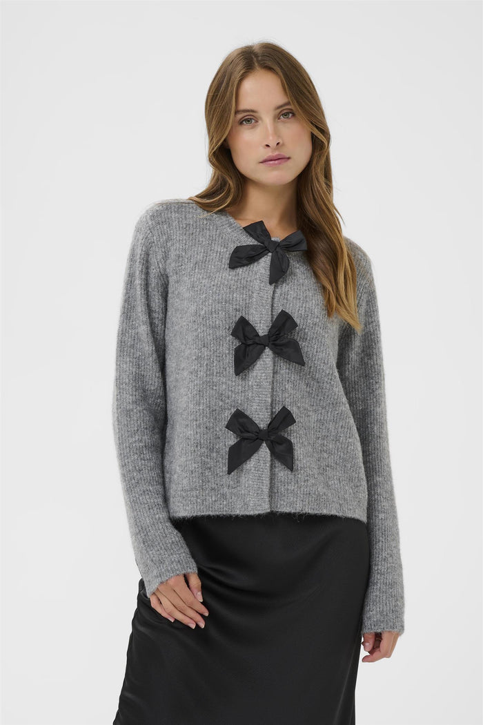 KAmay Knit Cardigan Grey Melange