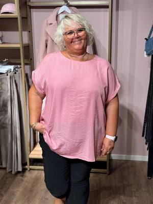 KCmilia Wing SL Blouse - Wild Rose