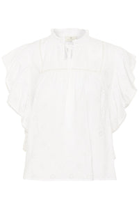 KAfiona Frill Top Chalk