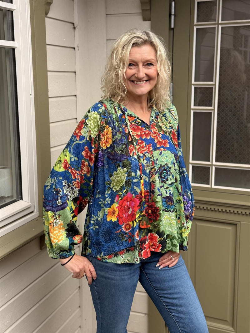 Medellin Top Puff Sleeve Print