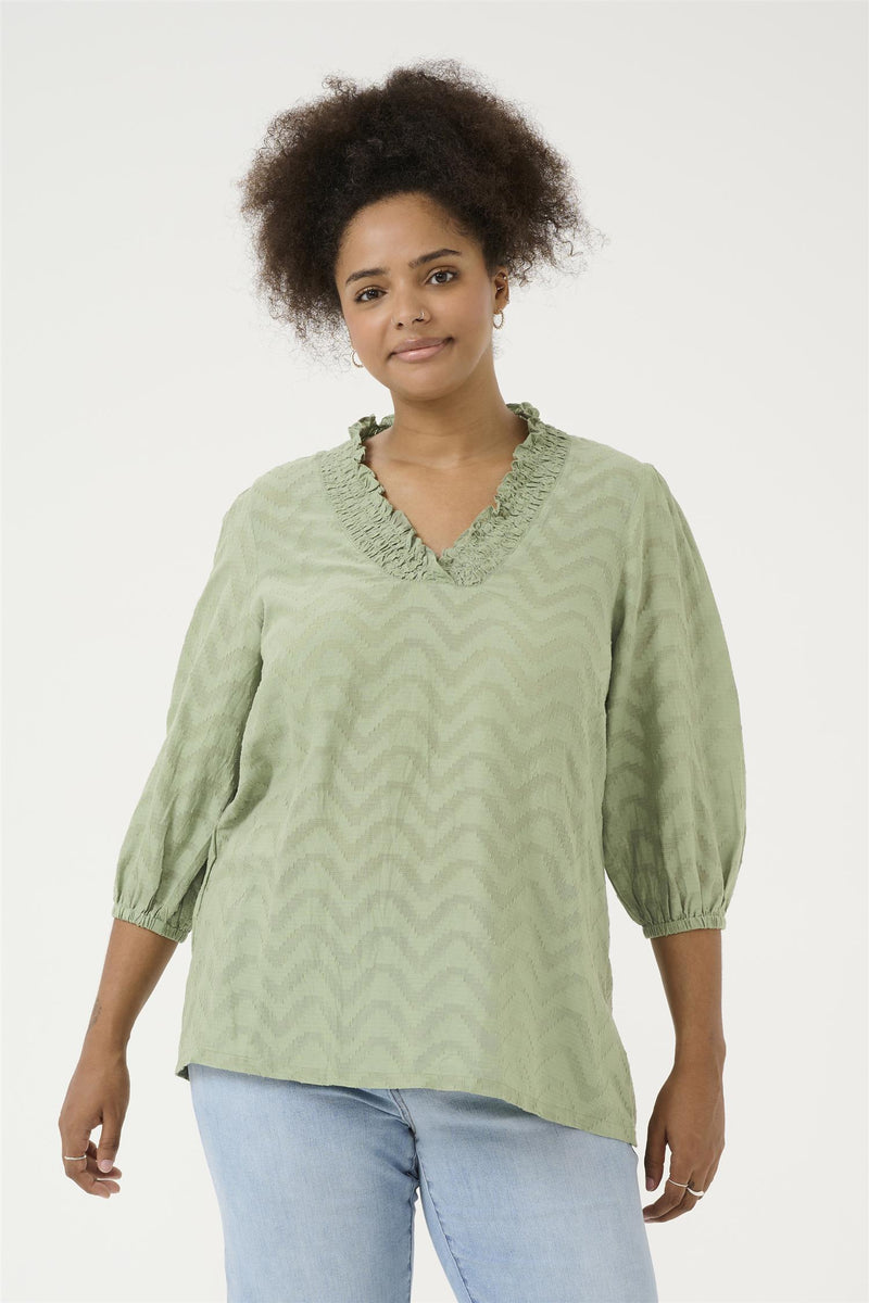 KCvitana Blouse Oil Green