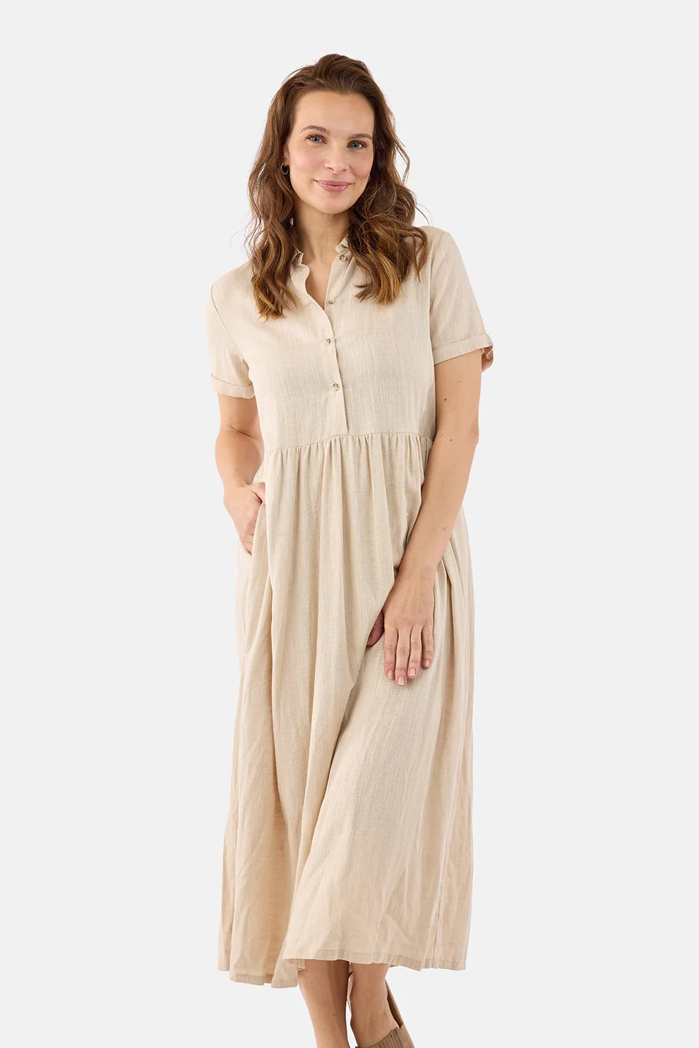 Kjole Lin Summer Sand
