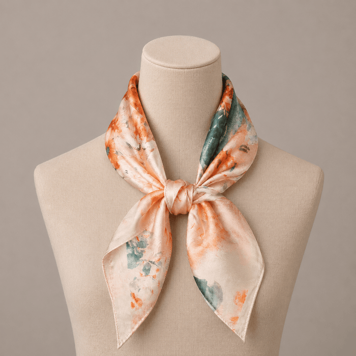 Skjerf Diz, Lite Print Orange