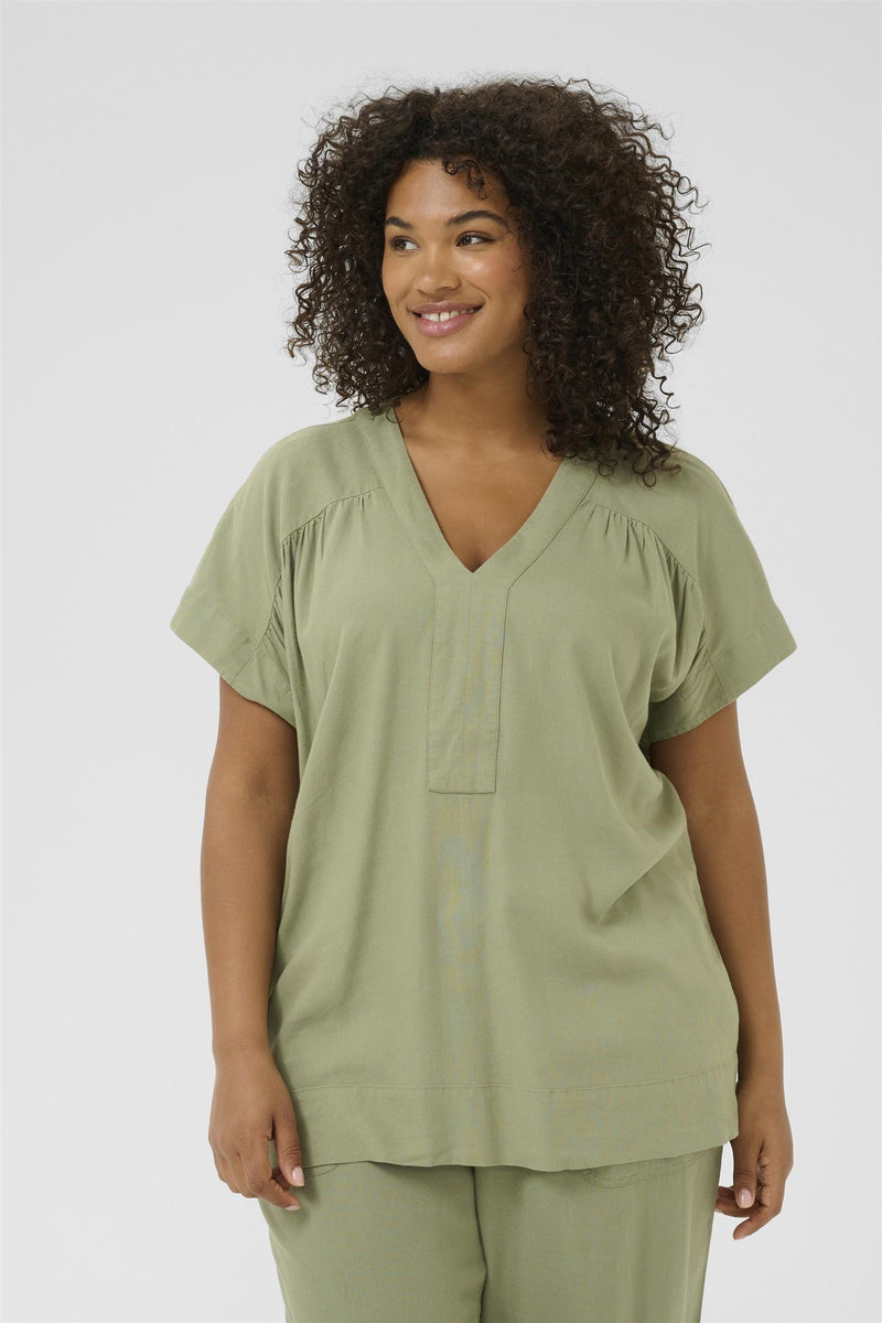 KCmille Wing SL Blouse Oilgreen