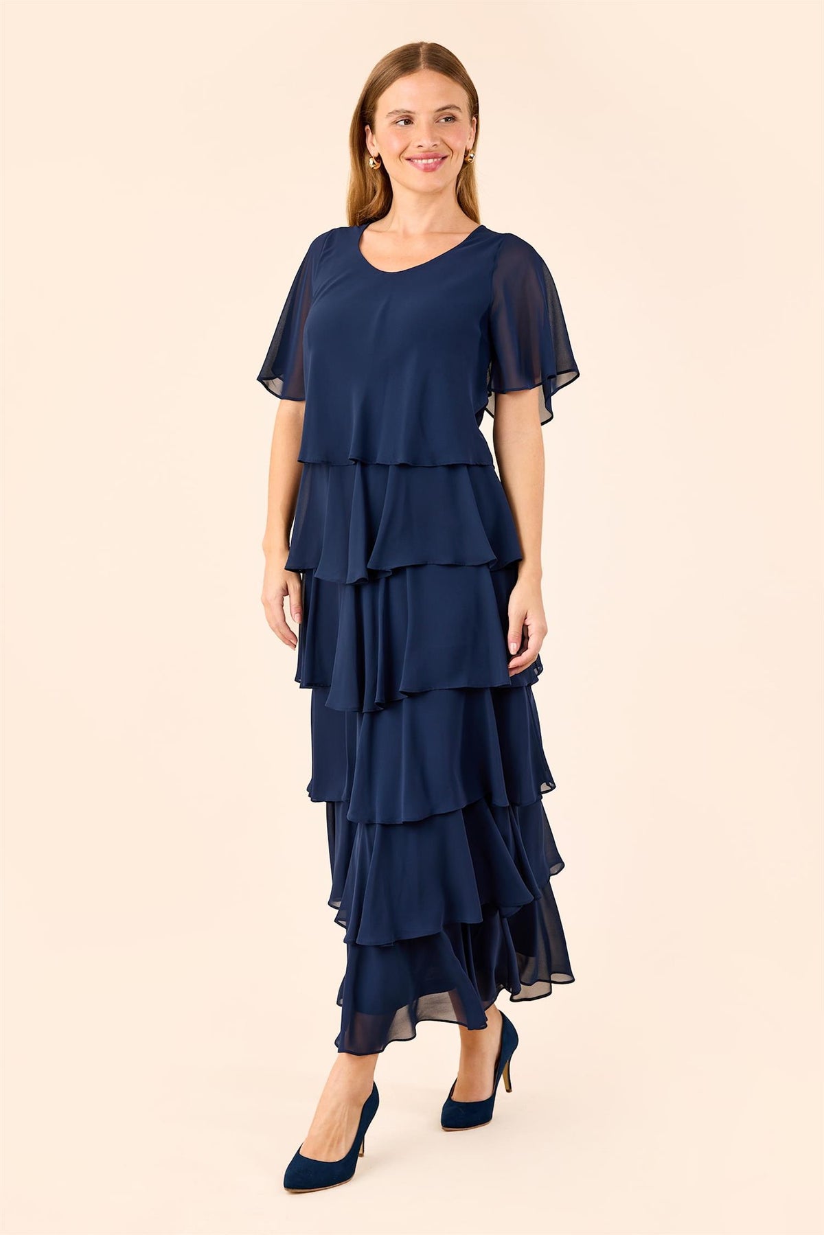 Kjole Kapper Molly Jo Mørk blå