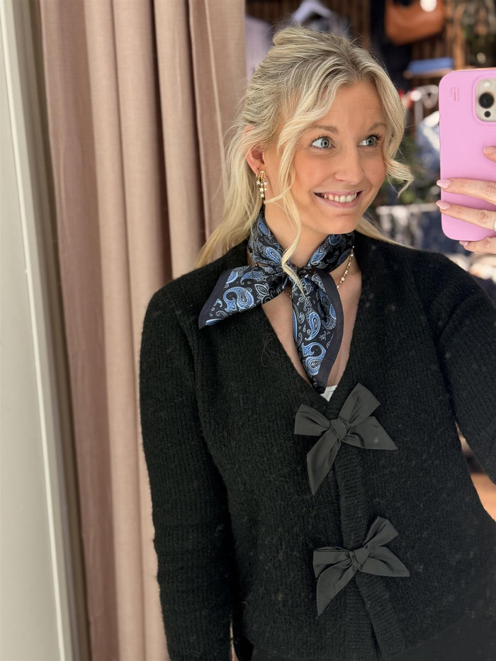 Skjer Lite Silke, Blå Paisley