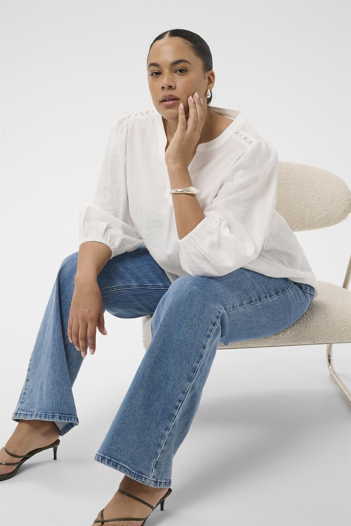 KCalberte Blouse Chalk