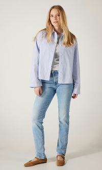 Levis 724 High Rise Straight Blue Wave Light