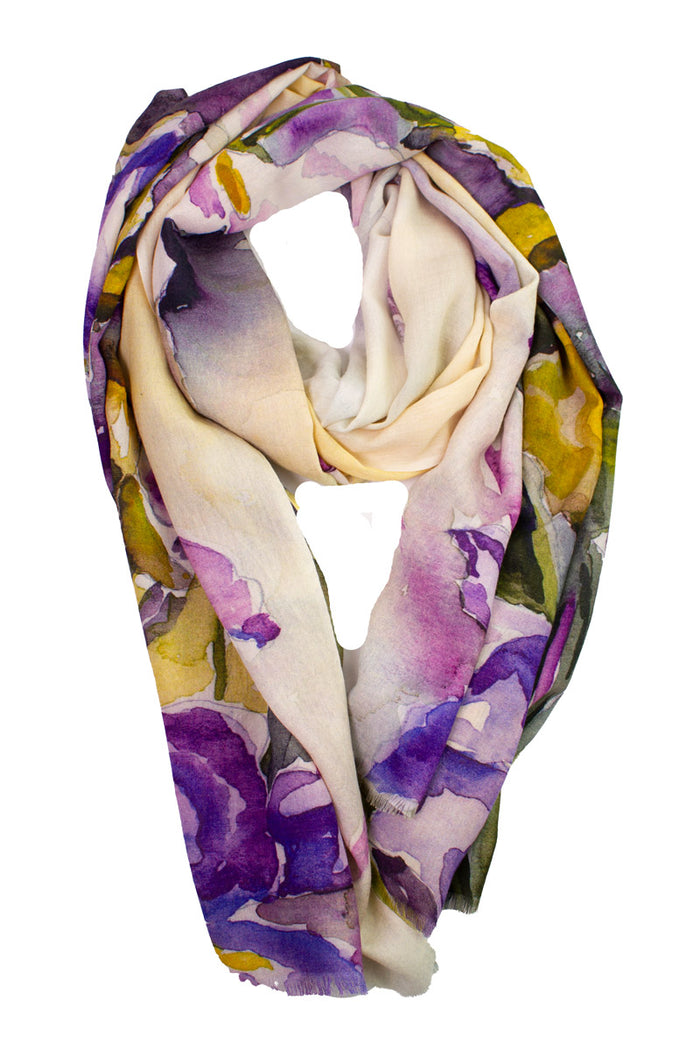 Skjerf Boheme Lilla Blomst