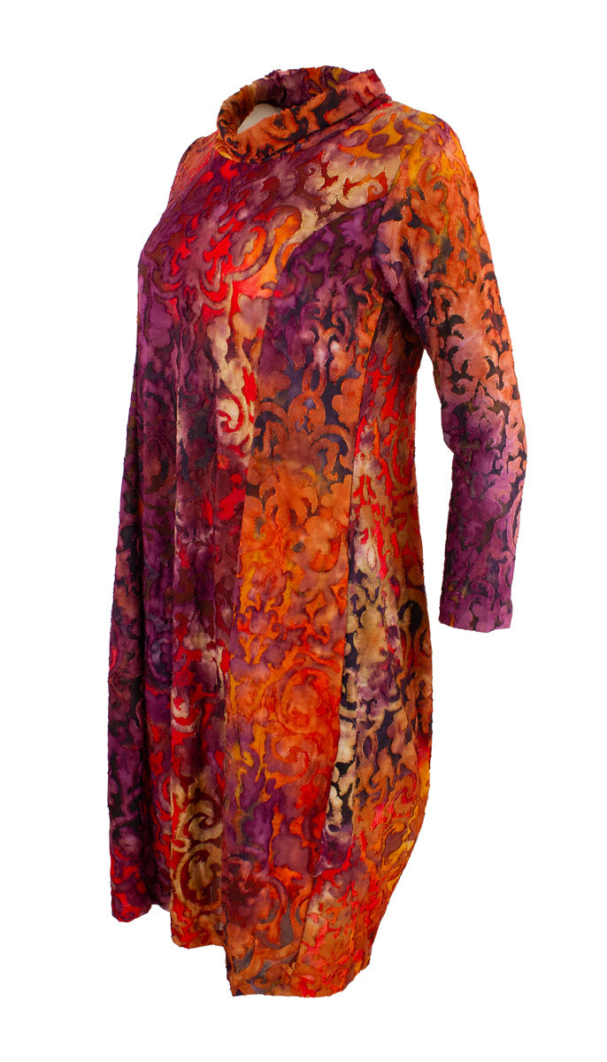 Kjole Hals Burnt Orange