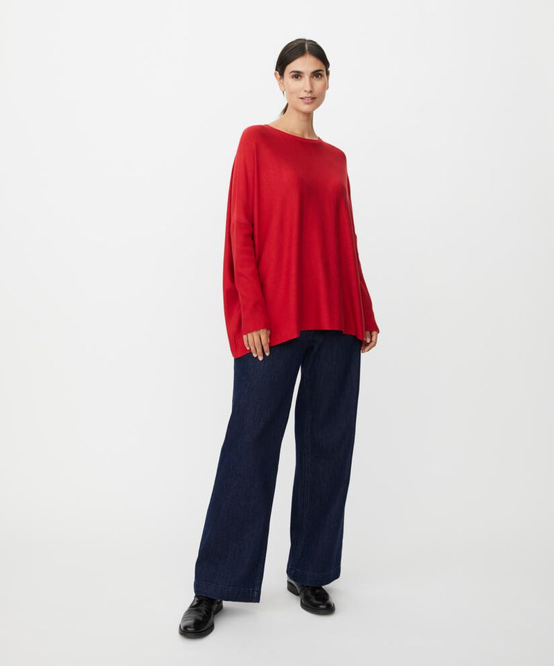 Fanasi Genser Viskose Scarlet Sage