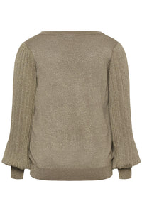 KCregitta Pleat Knit Pullover Morel