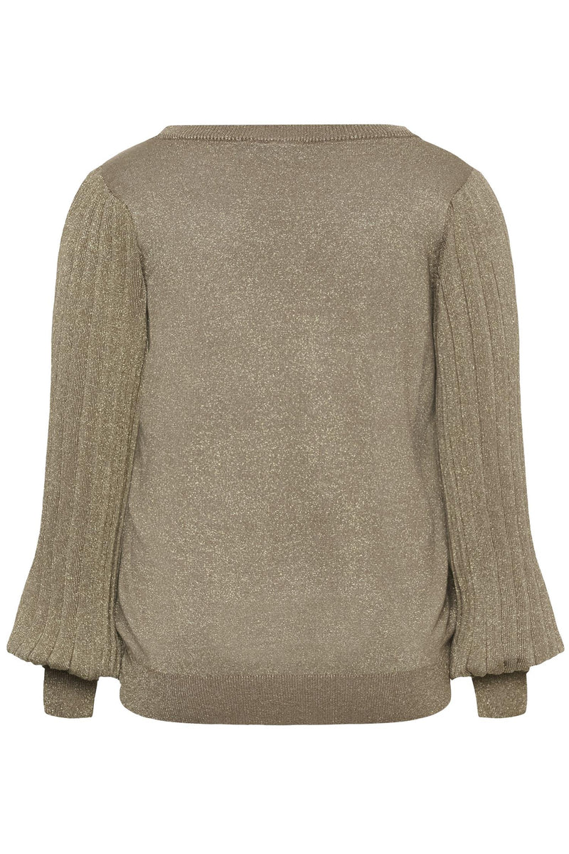 KCregitta Pleat Knit Pullover Morel