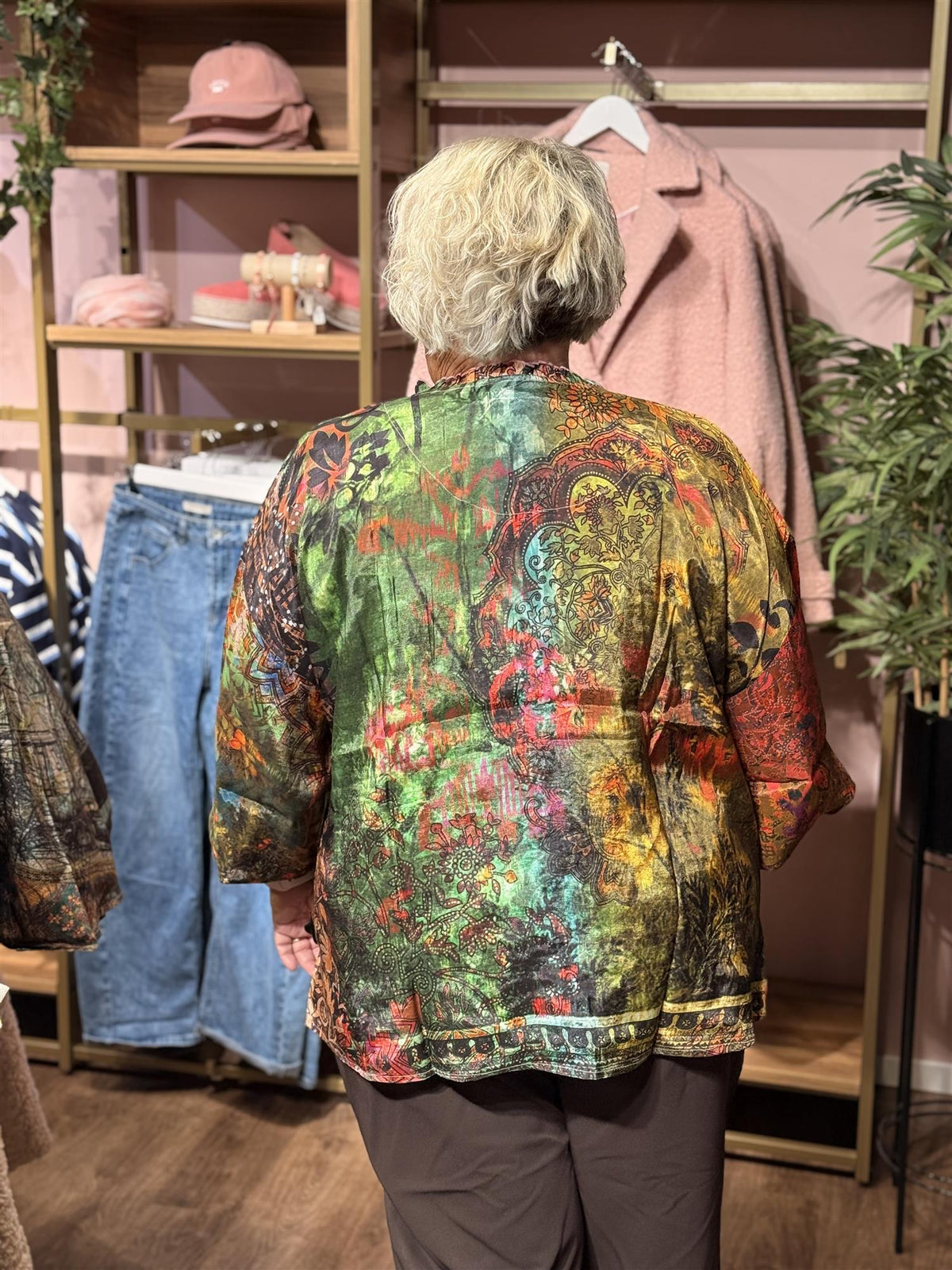 Bluse Digital Top R-neck - Vintage
