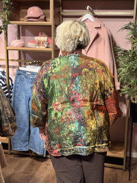 Bluse Digital Top R-neck - Vintage
