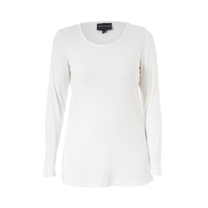 SFlo rib blouse White