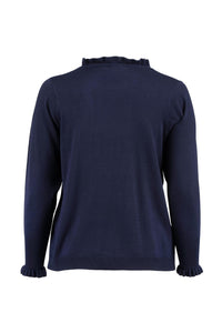 Snaila Knit Blouse Navy