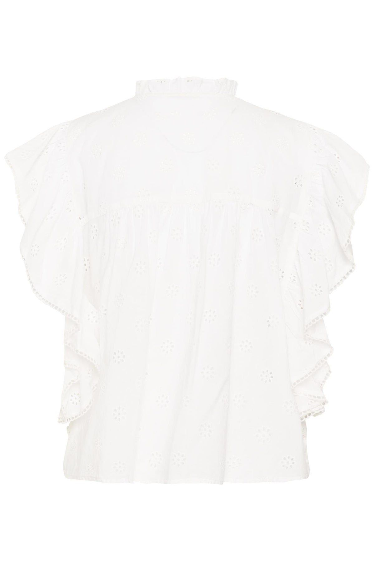 KAfiona Frill Top Chalk