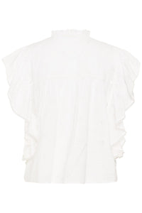 KAfiona Frill Top Chalk