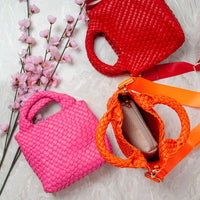 EDDA flettet miniveske - Grønn