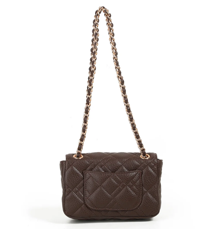 Veske Evita Liten Clutch - Mørk Brun