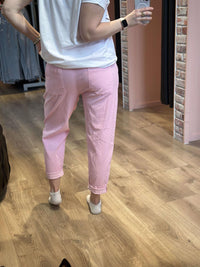 Line Chino Pant Bright Rose