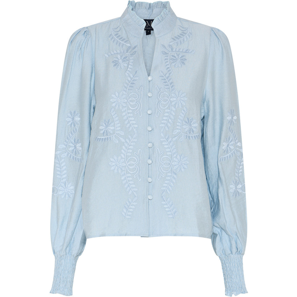Bluse Vanessa Emb Soft Blue