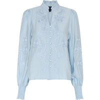 Bluse Vanessa Emb Soft Blue