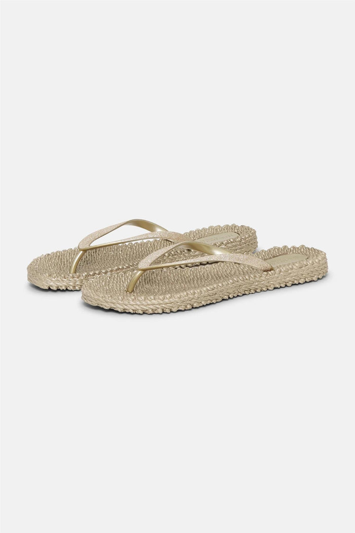 Cheerful Flip Flop w. Glitter Platin