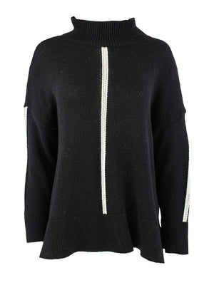 Genser Stripe - Sort