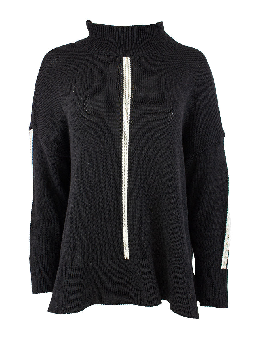 Genser Stripe - Sort
