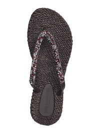 Flip Flop w. Rhinestone Prune