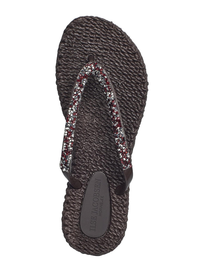 Flip Flop w. Rhinestone Prune