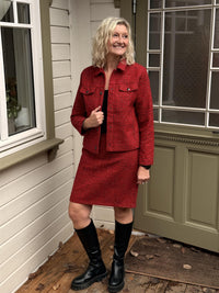 Jacket Tweed Red