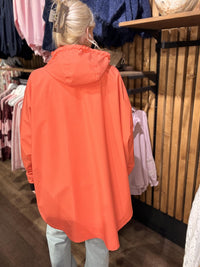 Regnponcho/jakke Scarlet Red
