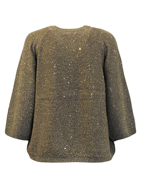 Genser Glitter Ivy Green