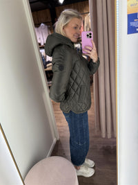 Kort Jakke Dunmix Army