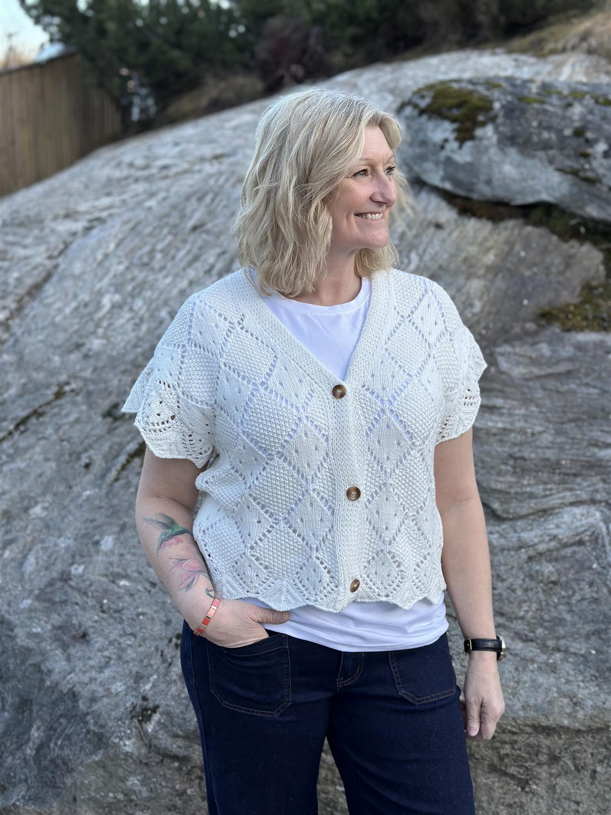 Cardigan Offwhite Blonder