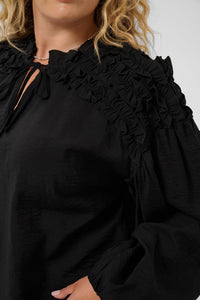KCnicola Blouse - Black Deep