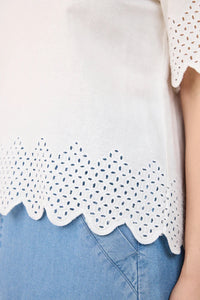 Bluse Blonde Lin, White