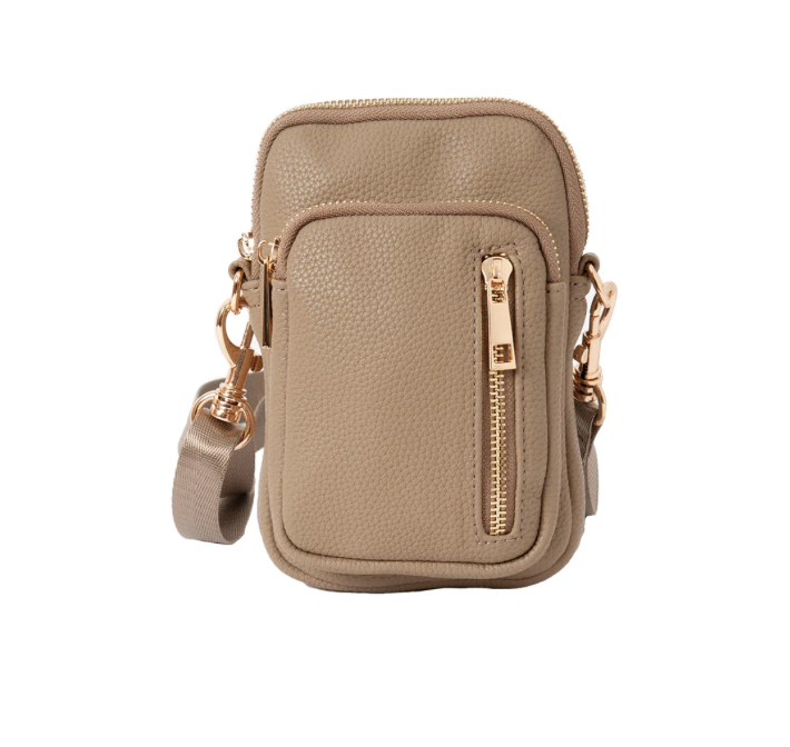 IDA MOBILBAG - Mørk Beige