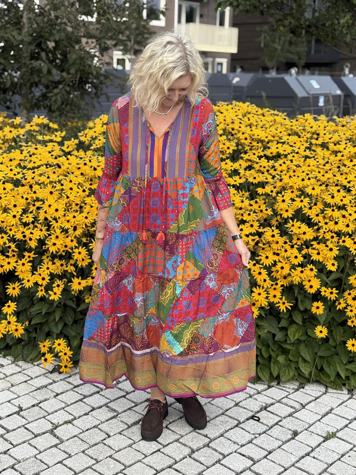 Vinicuna Dress Layers Print