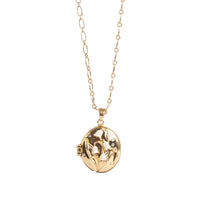Langt kjede med locket, Lilies & Pearls