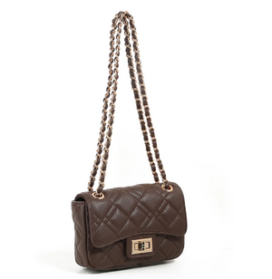 Veske Evita Liten Clutch - Mørk Brun