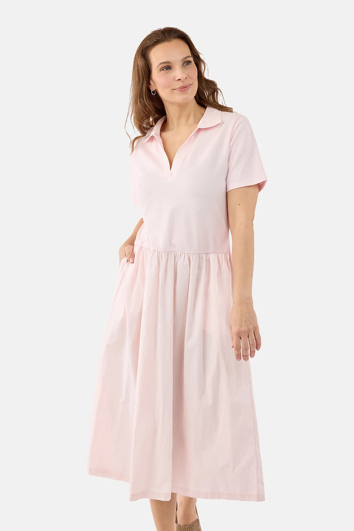 Polo Kjole Lys Rosa