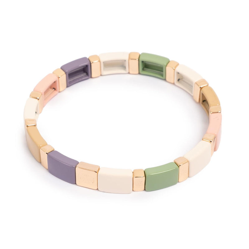 Emaljert armbånd, Pastels L